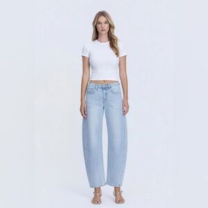 Writing Pages Barrel Jeans